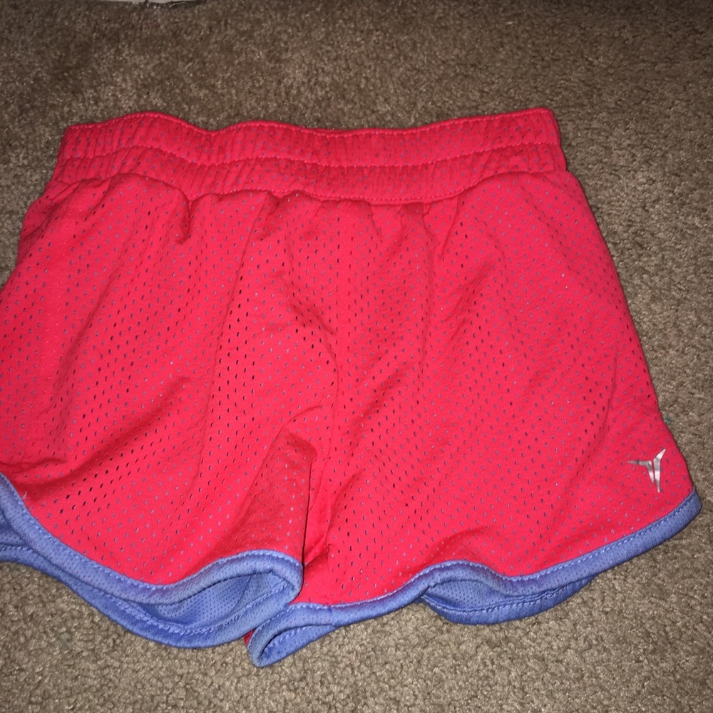Pink sports shorts
